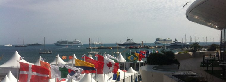 Mercredi 21 mai, au mouillage pour #cannes2014